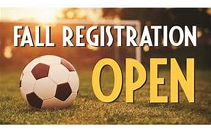 Fall Soccer registration is now open