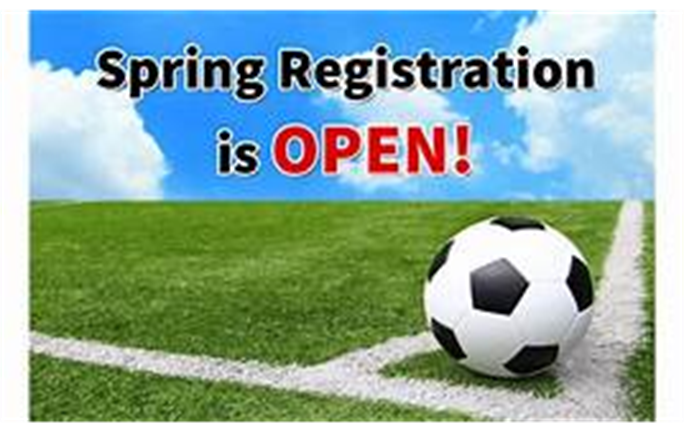 Spring Soccer Registration is now open